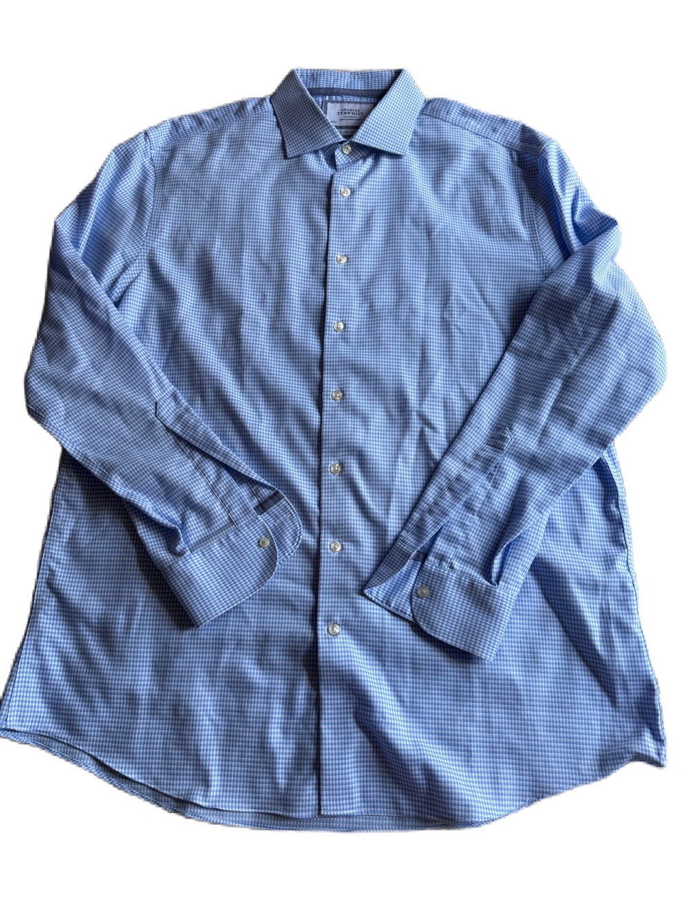 Charles Tyrwhitt Blue basket weave Dress Shirt